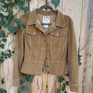 XOXO Women's Brown Corduroy Jacket